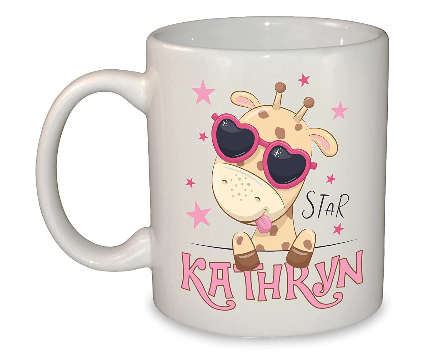 Giraffe Star Personalised Mug/Cup 11oz Dishwasher & Microwave safe