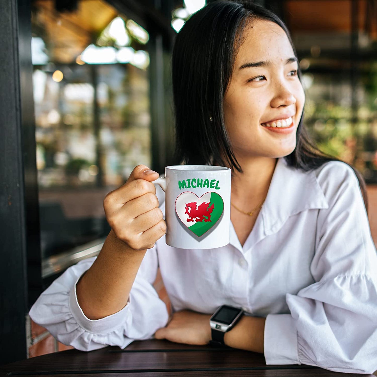 Welsh Flag Personalised Coffee Mug