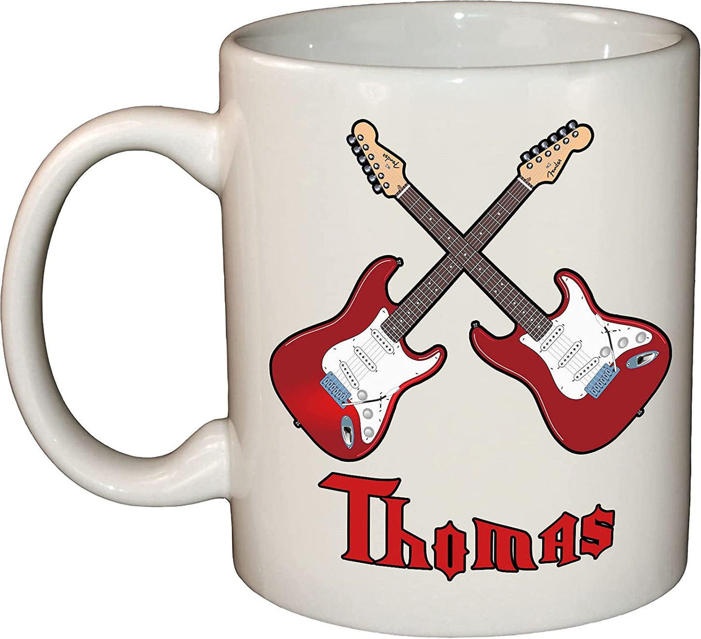 Guitar Personalised Name Ceramic Mug
