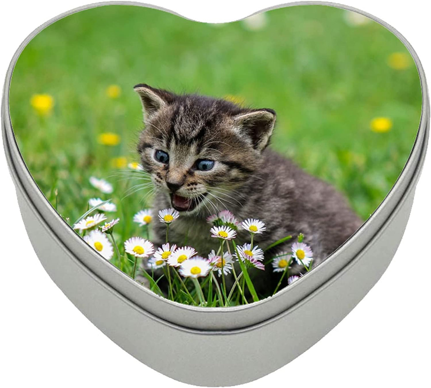 Personalised Heart-Shaped Metal Storage Tin with Custom Photo – AI Enhanced Image – Perfect Keepsake Box for Weddings, Anniversaries, Birthdays