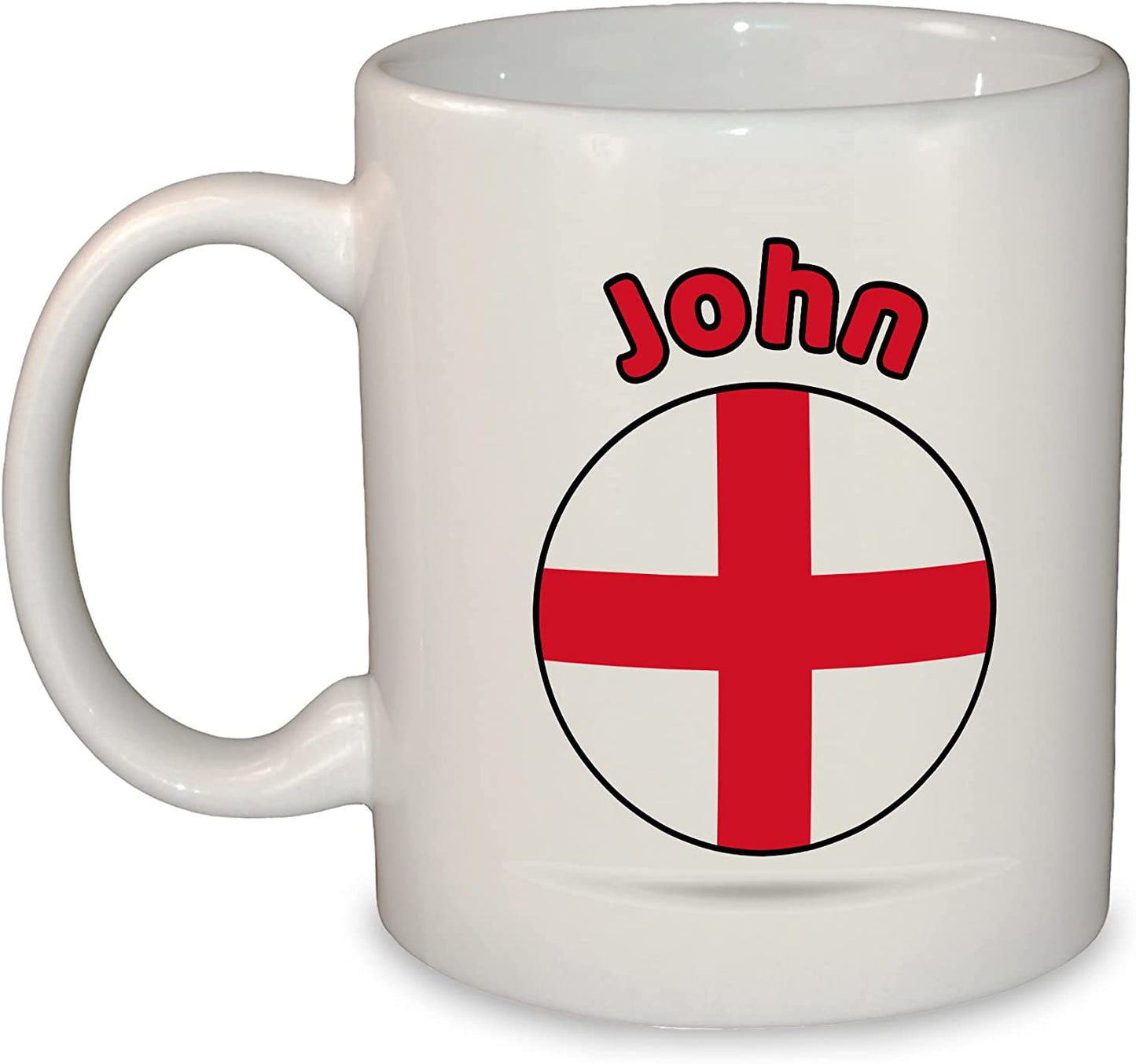 UK Round Flag Name Mugs - England, Scotland, Wales, Guernsey, Isle of Man, Jersey