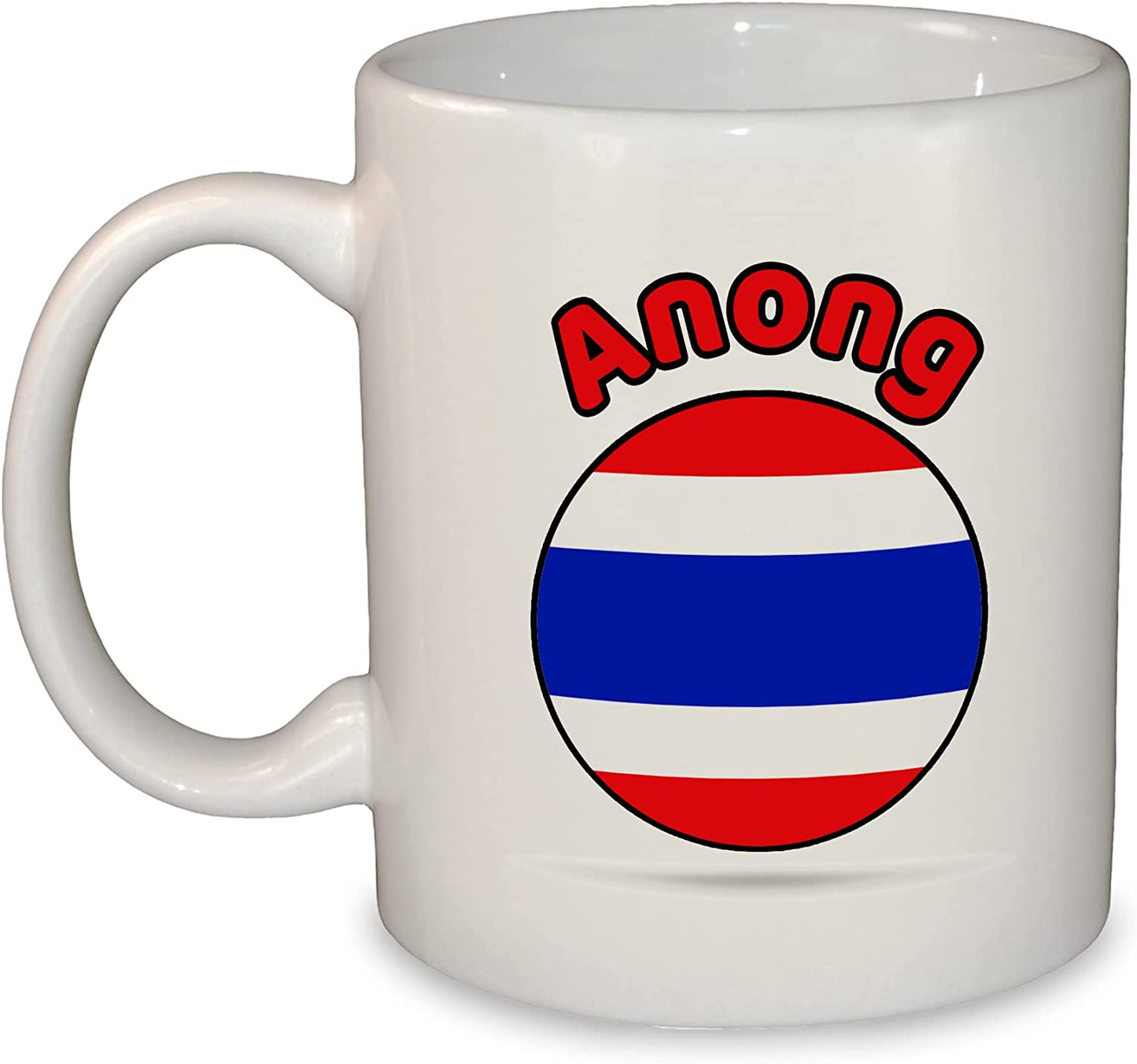 World Round Flag Mug - Add Any Name