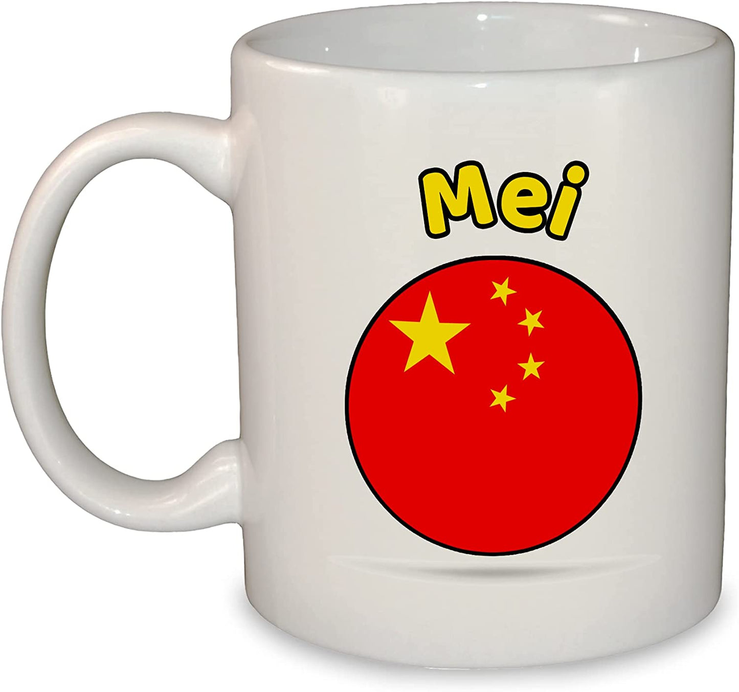 World Round Flag Mug - Add Any Name