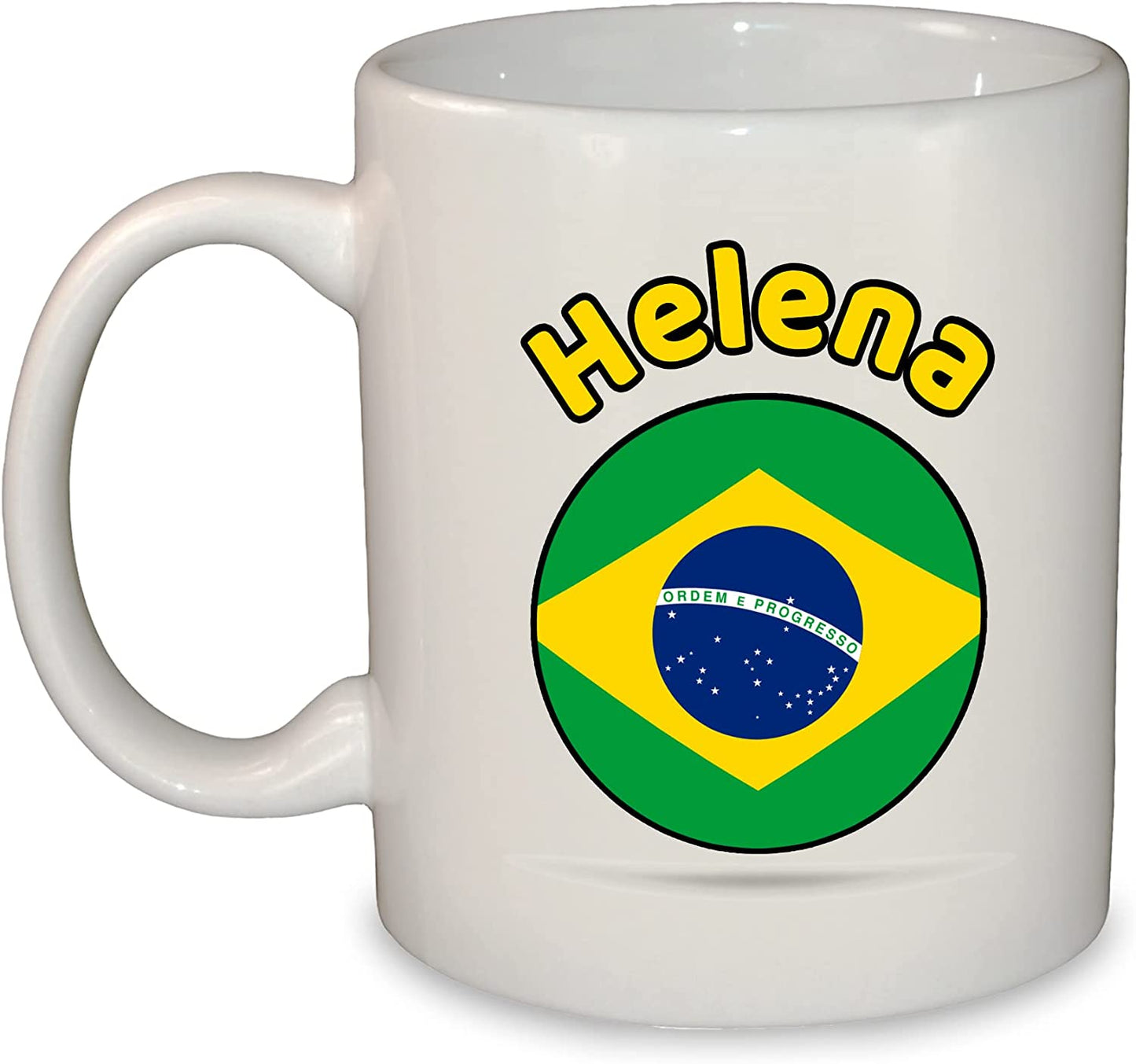 World Round Flag Mug - Add Any Name