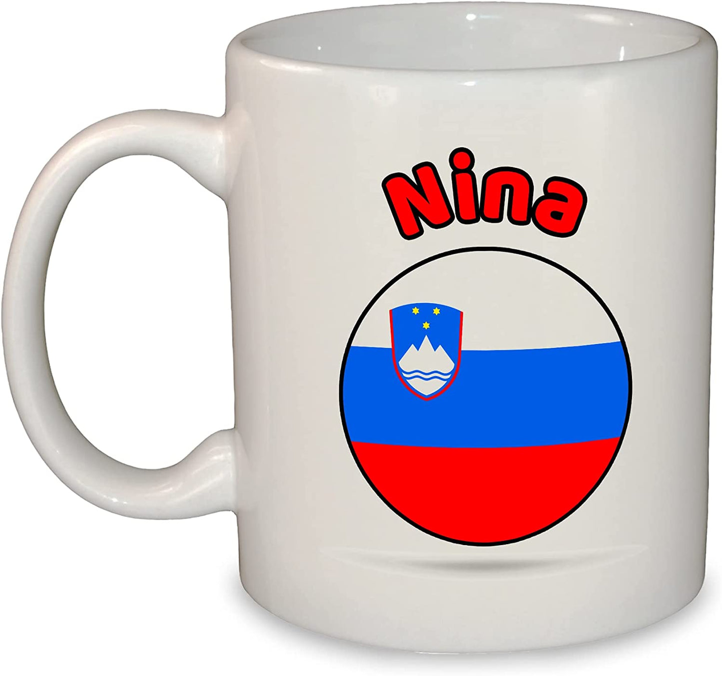 European Round Flag Mug - Choose from 25 countries