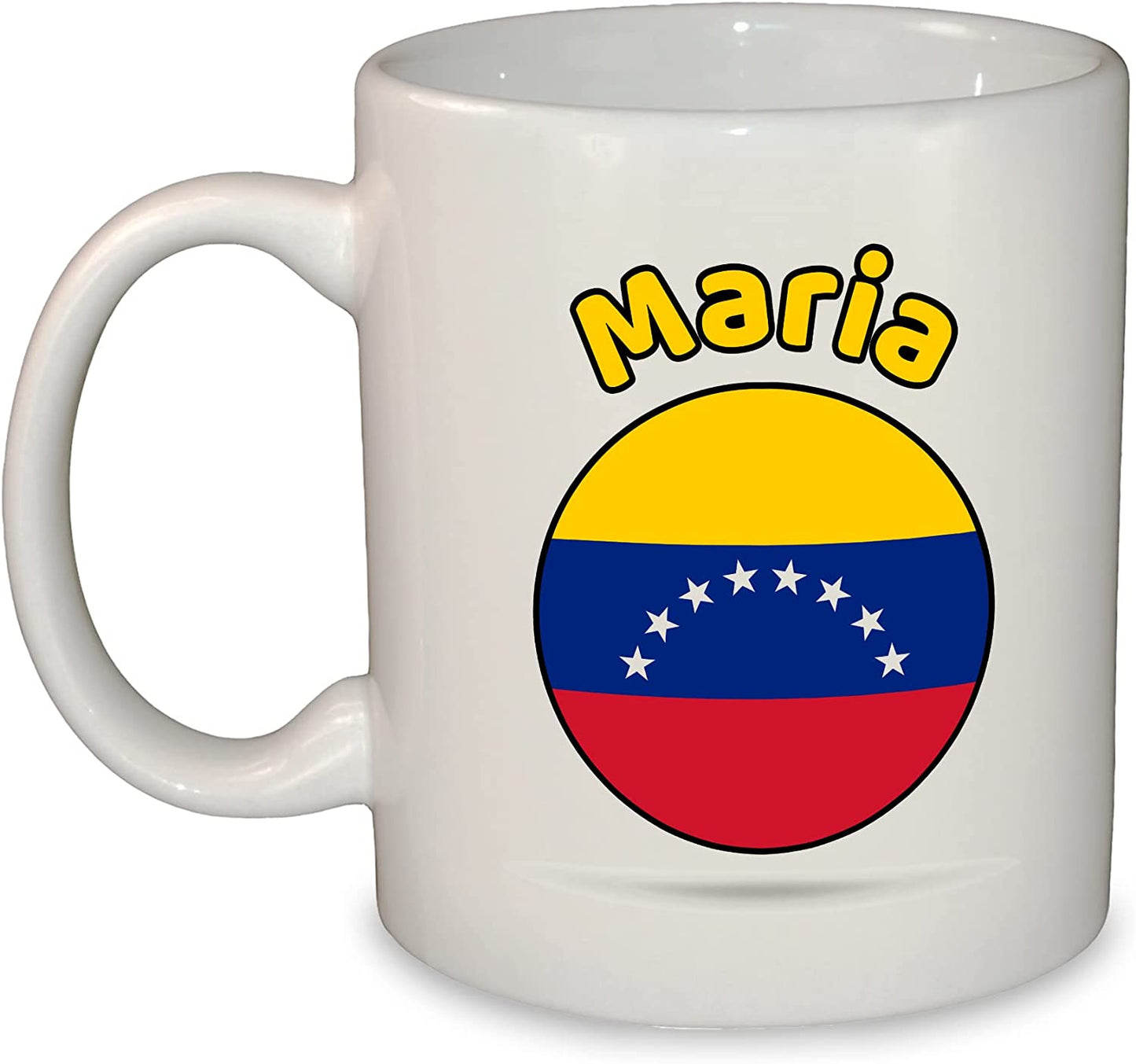 World Round Flag Mug - Add Any Name