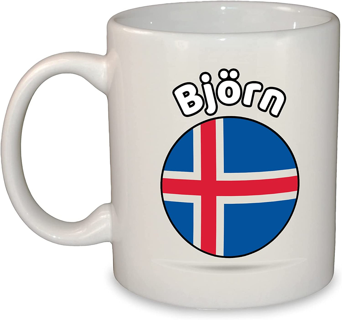 European Round Flag Mug - Choose from 25 countries