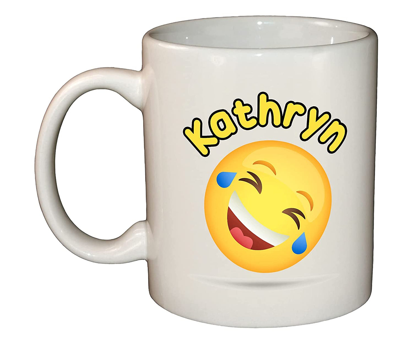 Emoji Personalised Name Ceramic Mug Cup 11oz Dishwasher & Microwave safe