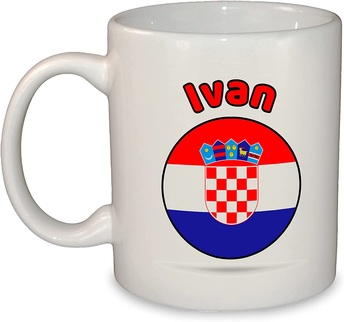 European Round Flag Mug - Choose from 25 countries