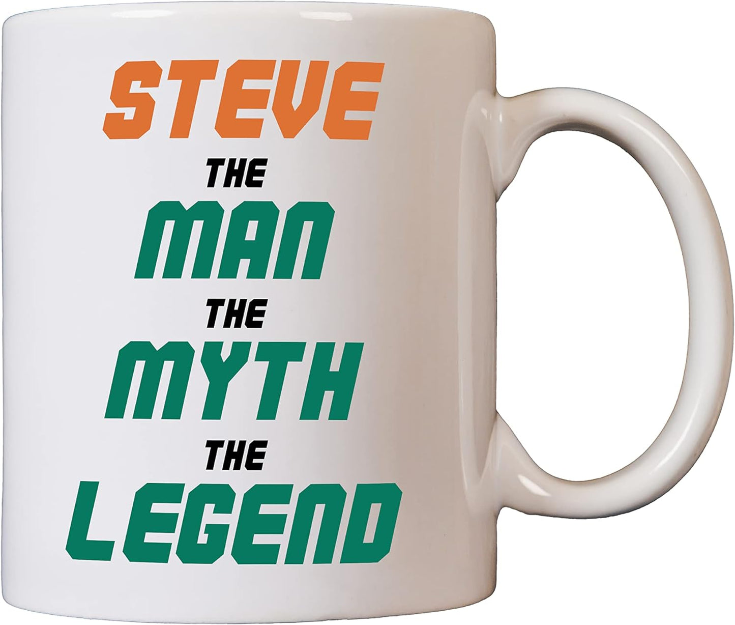 'The Man, The Myth, The Legend' - Custom Name 11oz Funny Mug for Men - Ideal for Personalised Gifts, Birthday, Novelty Jokes - Dishwasher Safe