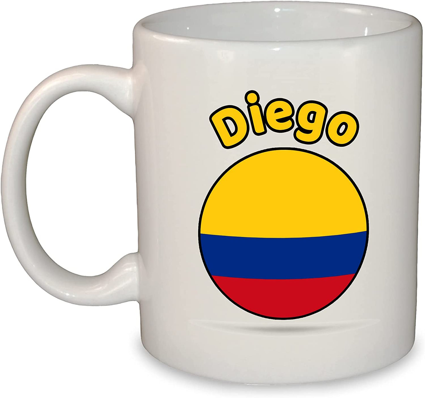 World Round Flag Mug - Add Any Name