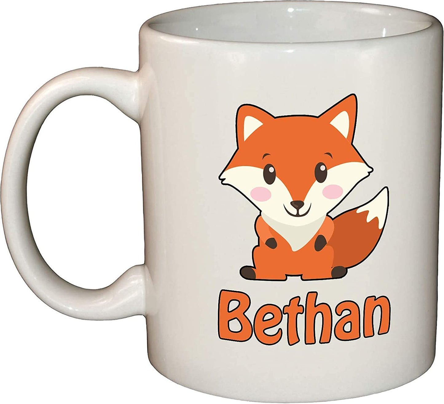 Personalised Fox Name Ceramic Mug