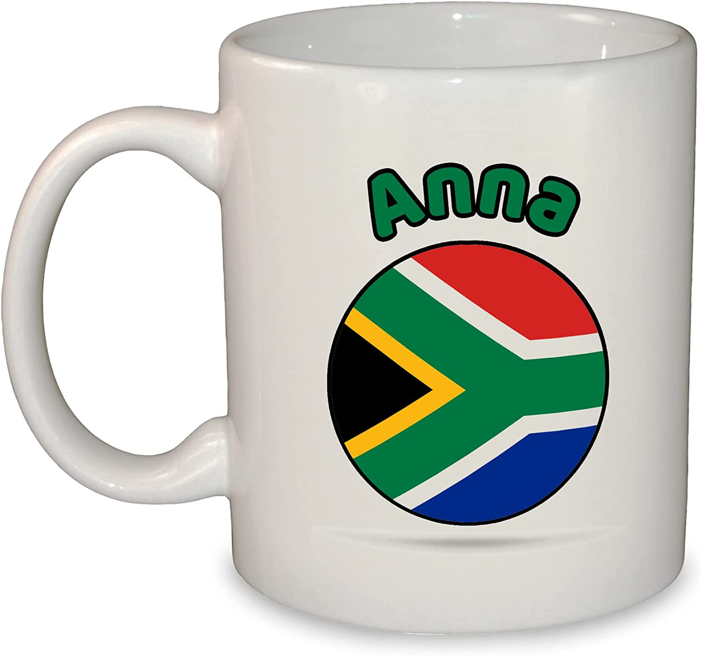 World Round Flag Mug - Add Any Name