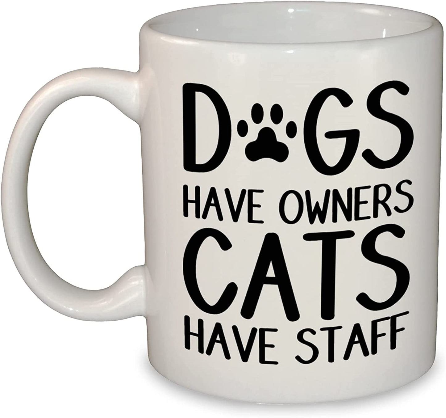 Cats vs Dogs Funny Mug / Cup - 11oz Ceramic - Dishwasher & Microwave Safe
