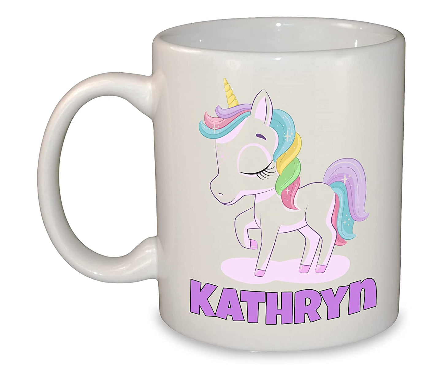 Purple Unicorn Personalised Mug/Cup 11oz Dishwasher & Microwave safe