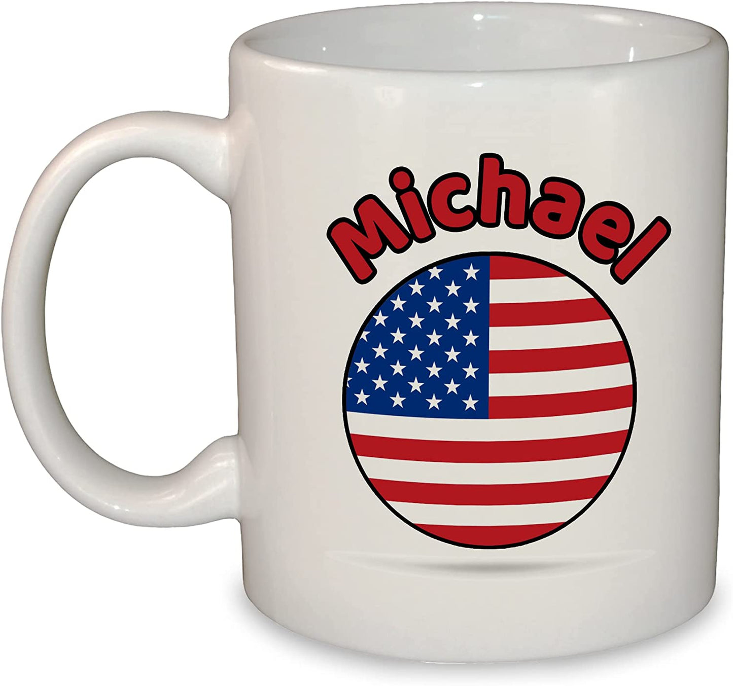 World Round Flag Mug - Add Any Name