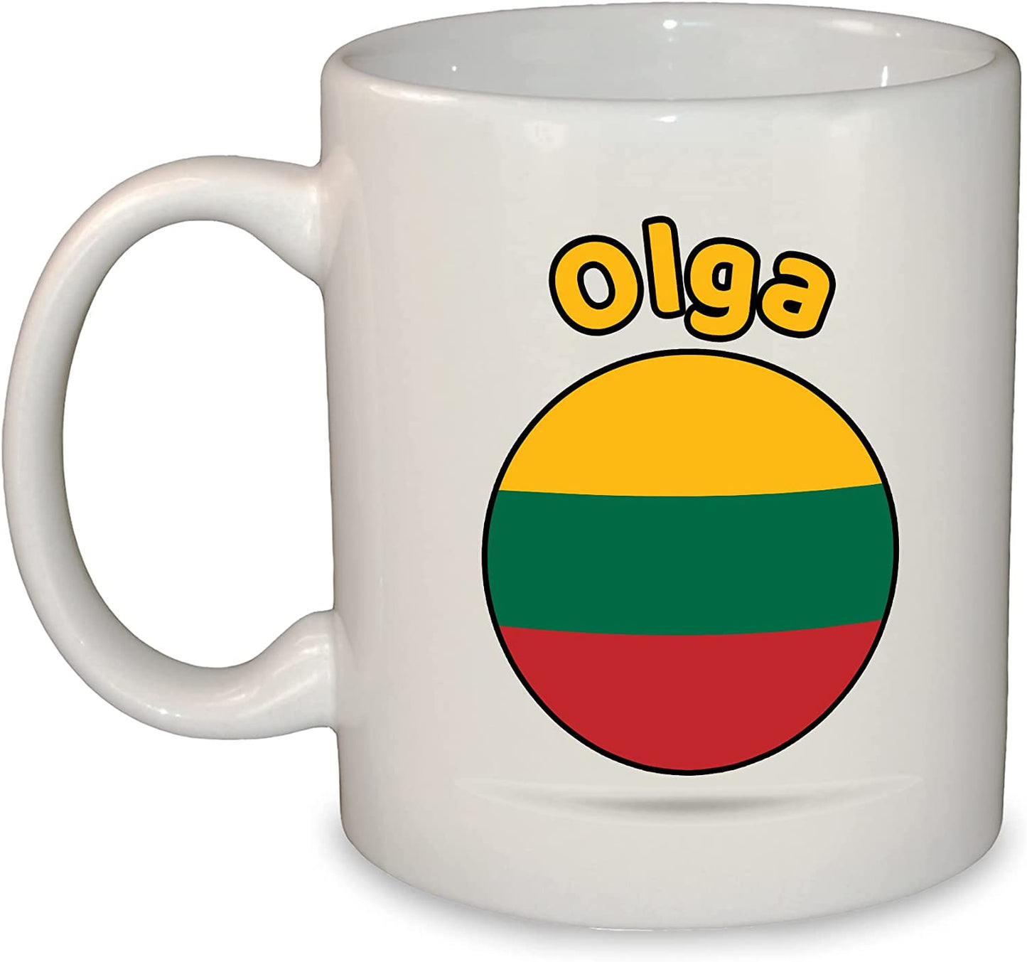 European Round Flag Mug - Choose from 25 countries