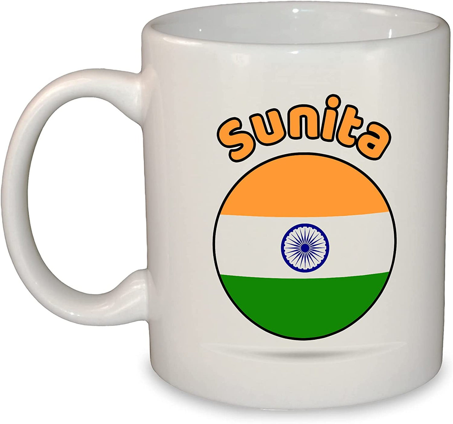 World Round Flag Mug - Add Any Name