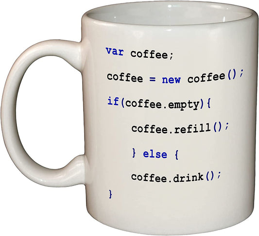 Javascript Coding/Programming Coffee Mug