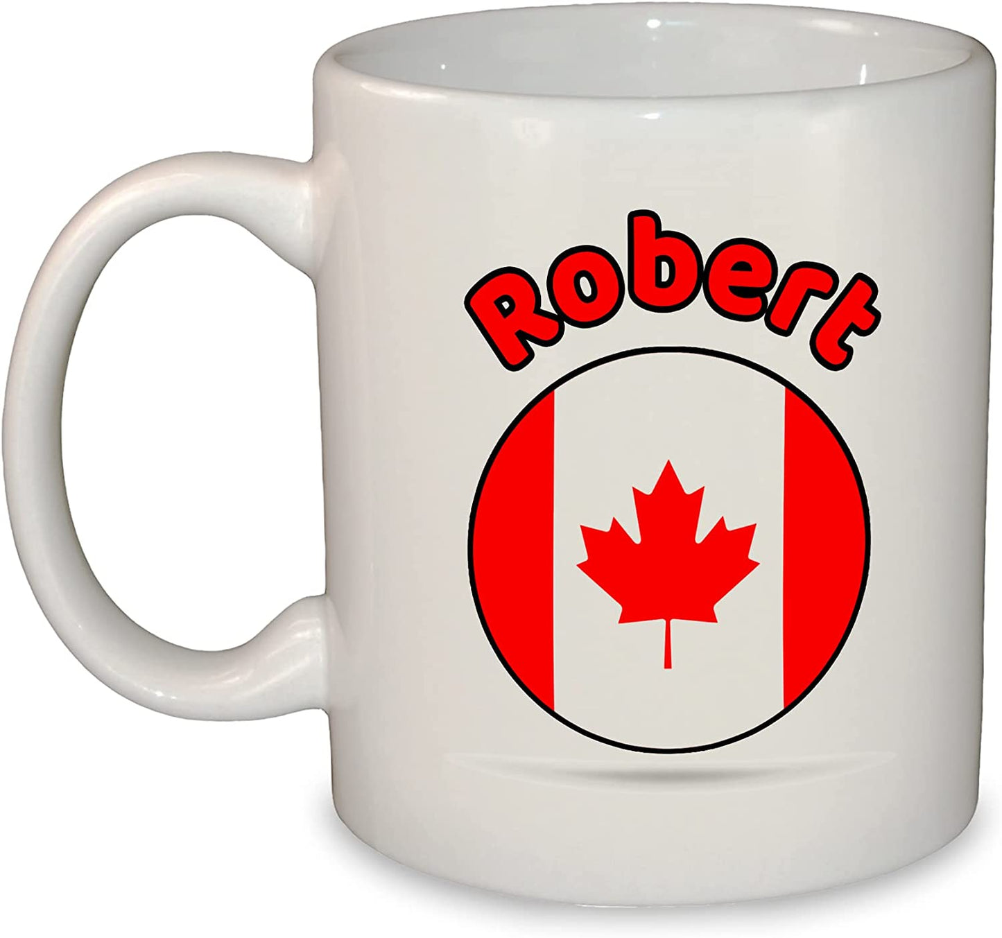 World Round Flag Mug - Add Any Name