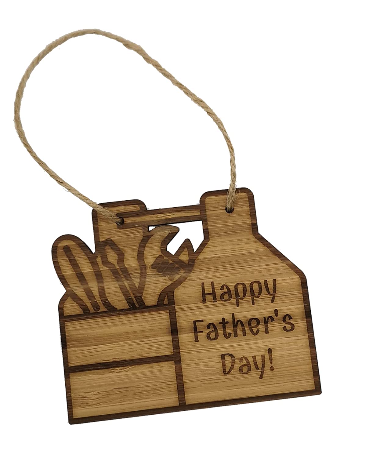 Father's Day Bamboo Toolbox Hanging Decoration/Gift tag/Door sign