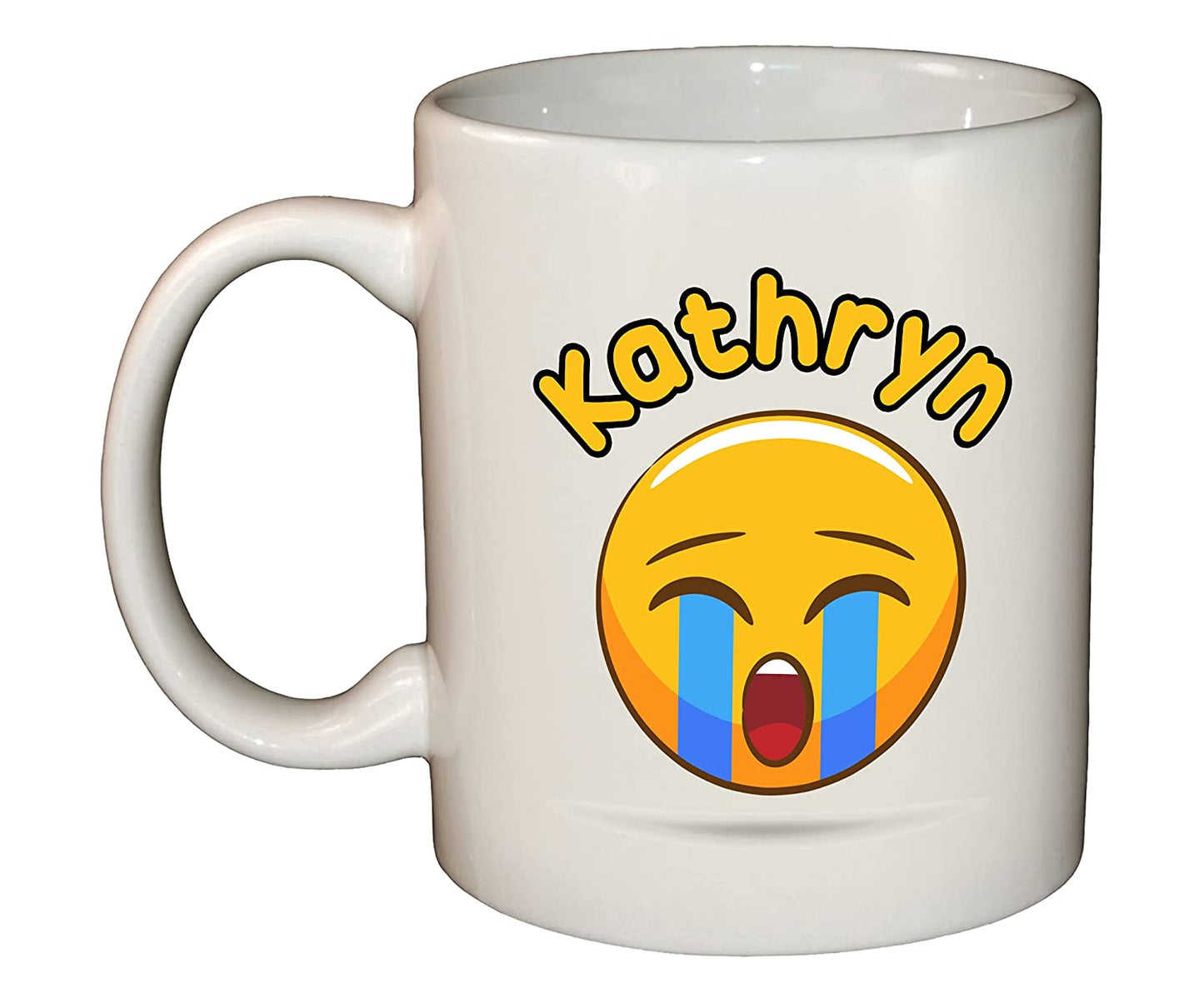 Emoji Personalised Name Ceramic Mug Cup 11oz Dishwasher & Microwave safe