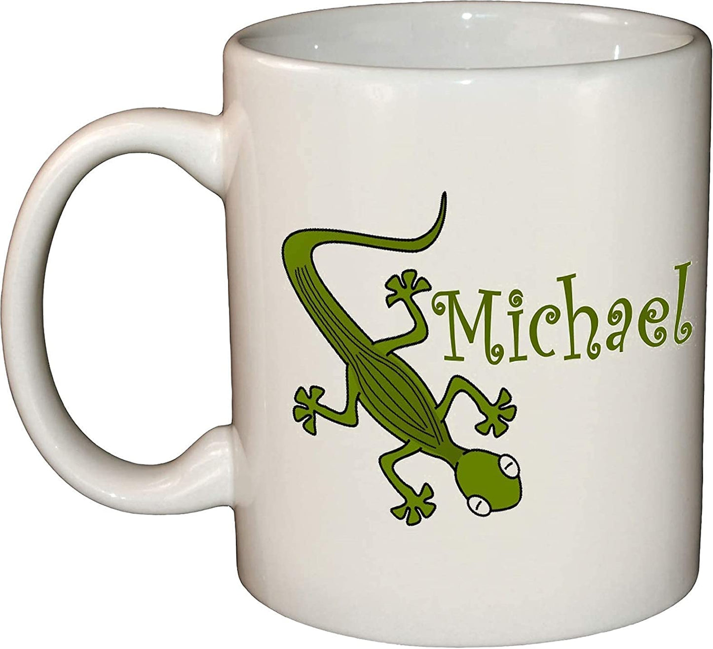 Personalised Gecko Name Ceramic Mug/Cup 11oz Dishwasher & Microwave safe