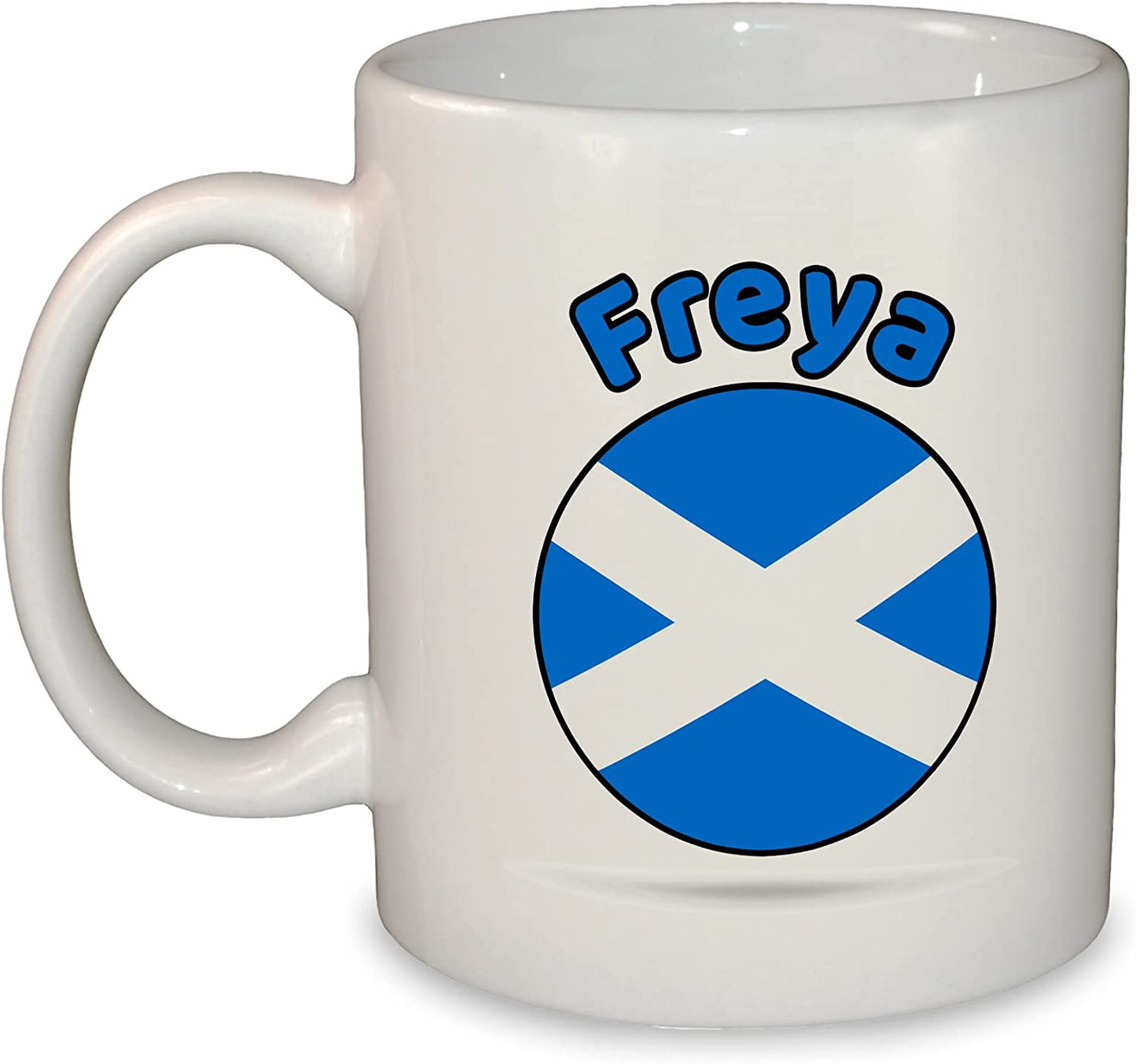 UK Round Flag Name Mugs - England, Scotland, Wales, Guernsey, Isle of Man, Jersey