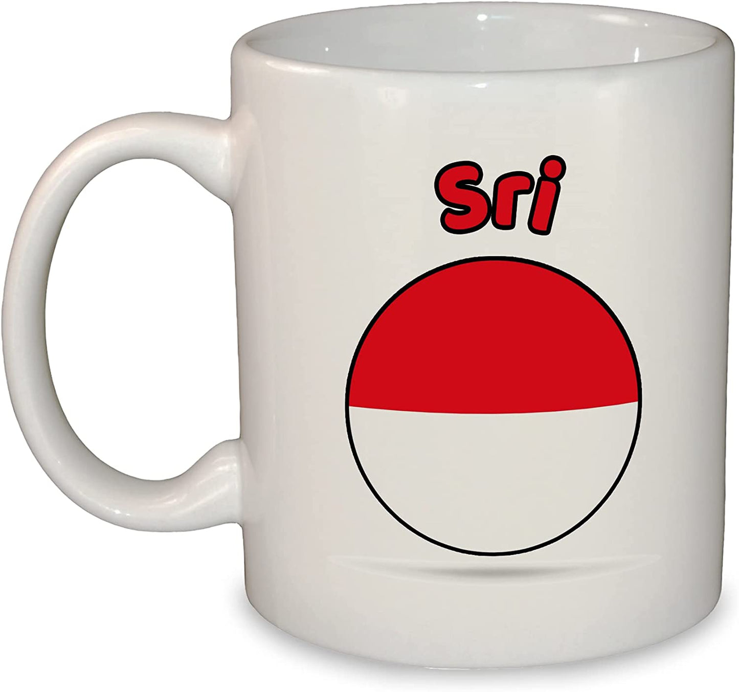 World Round Flag Mug - Add Any Name