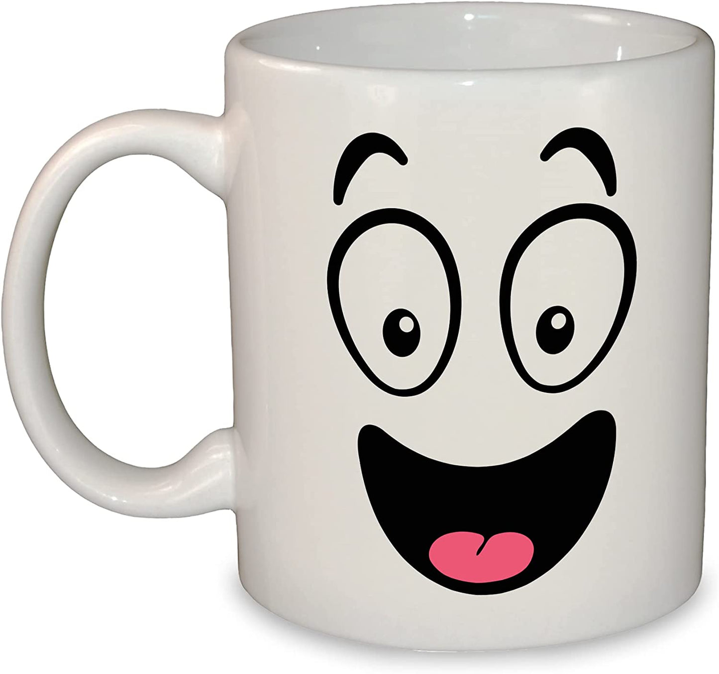 Funny Face Mug Set | Novelty Birthday Gift 11oz Dishwasher & Microwave Safe