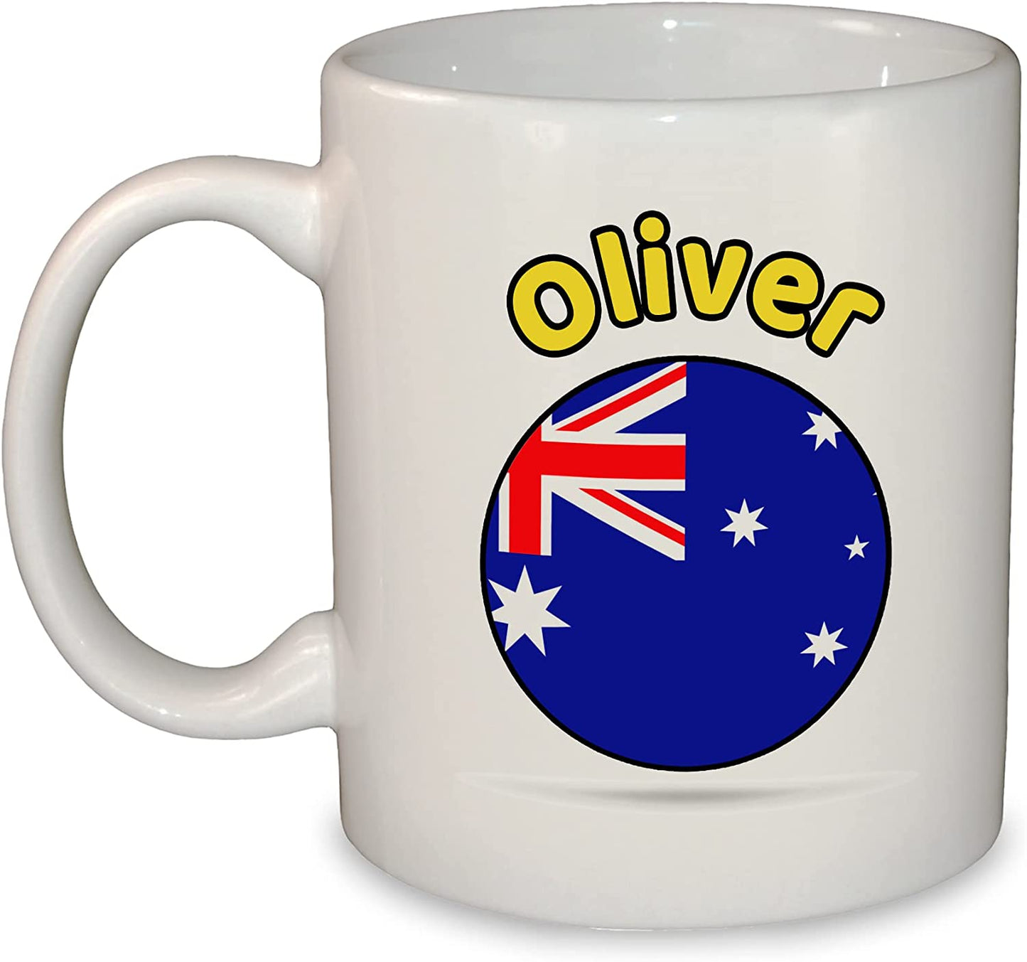 World Round Flag Mug - Add Any Name