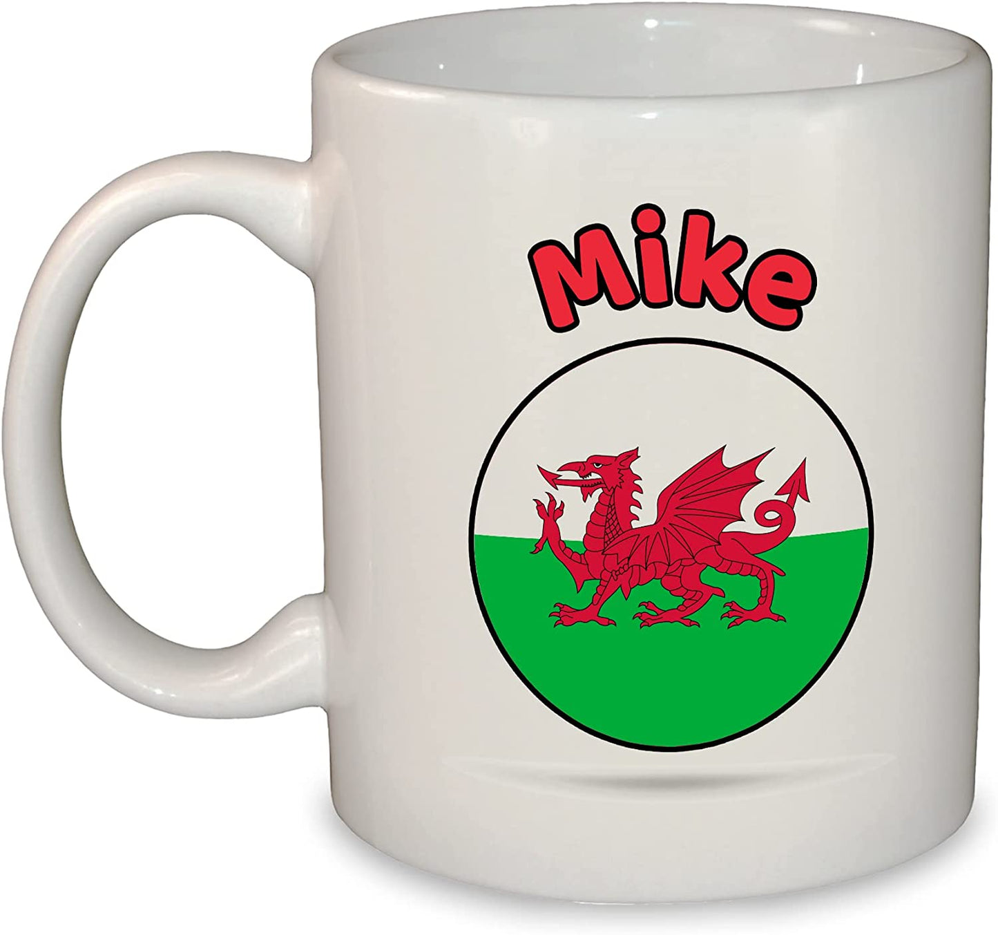 UK Round Flag Name Mugs - England, Scotland, Wales, Guernsey, Isle of Man, Jersey