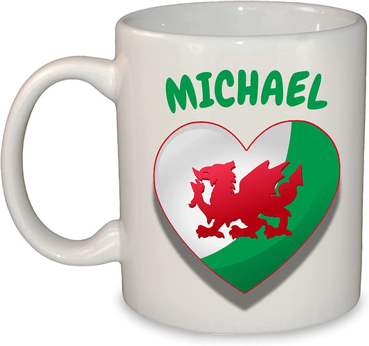 Welsh Flag Personalised Coffee Mug