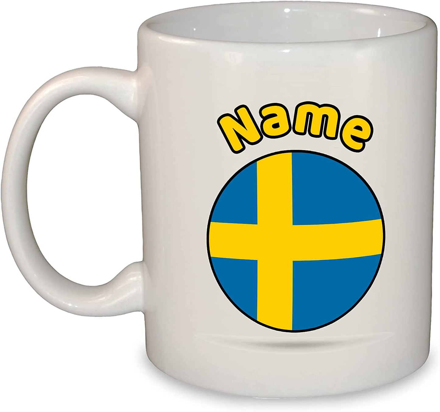 European Round Flag Mug - Choose from 25 countries