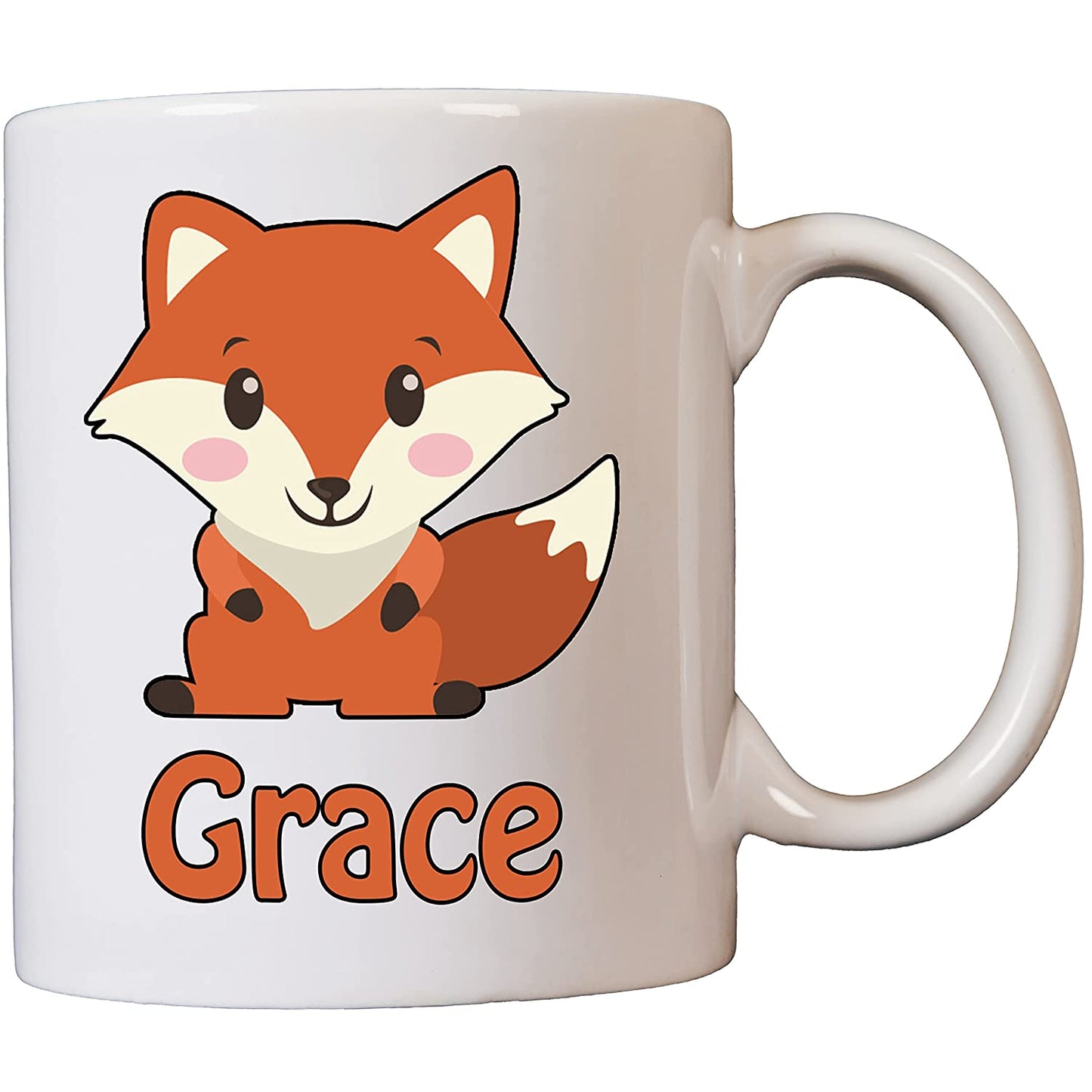 Personalised Fox Name Ceramic Mug