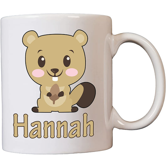 Personalised Squirrel Name Ceramic Mug/Cup 11oz Dishwasher & Microwave safe