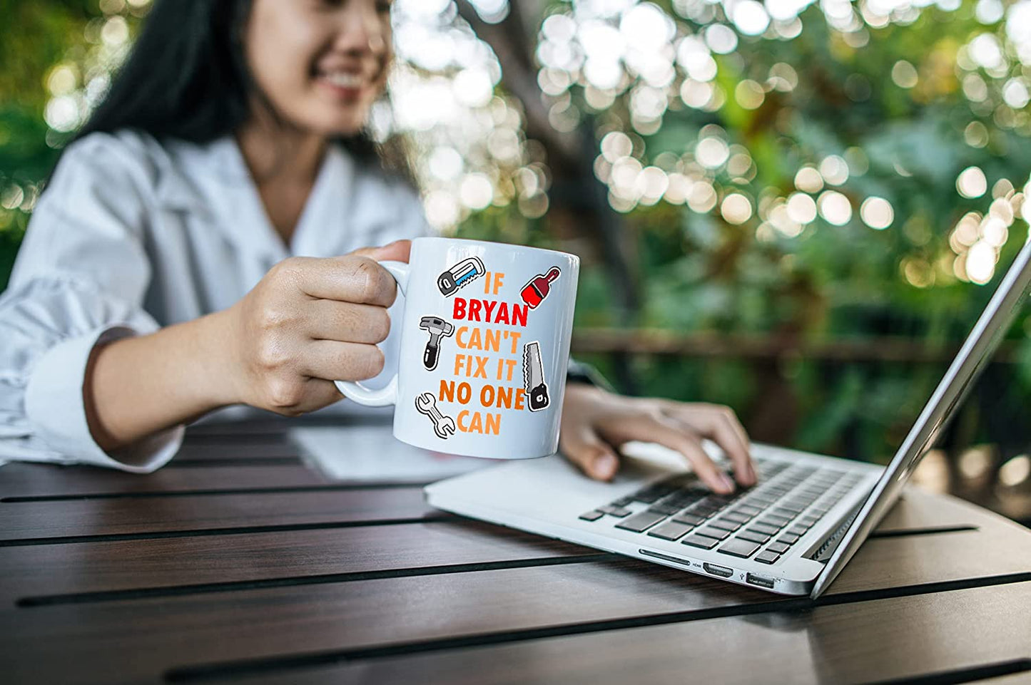 If (Name) Can't Fix It No One Can Personalised Mug for Handymen, builders, carpenters, painters, mechanics 11oz Dishwasher & Microwave safe