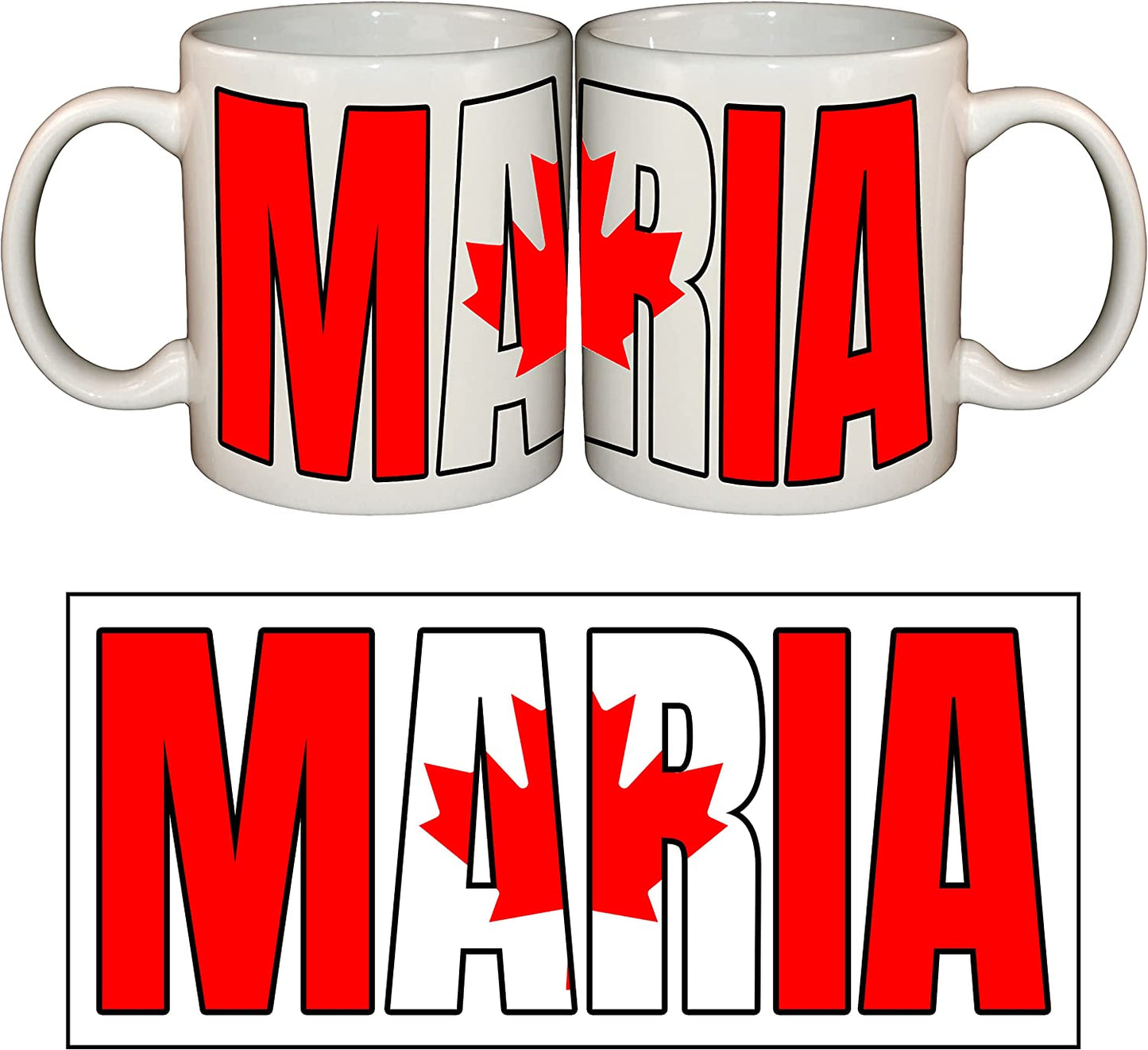 World Flag Name Mug - Add Any Name - 18 to choose from