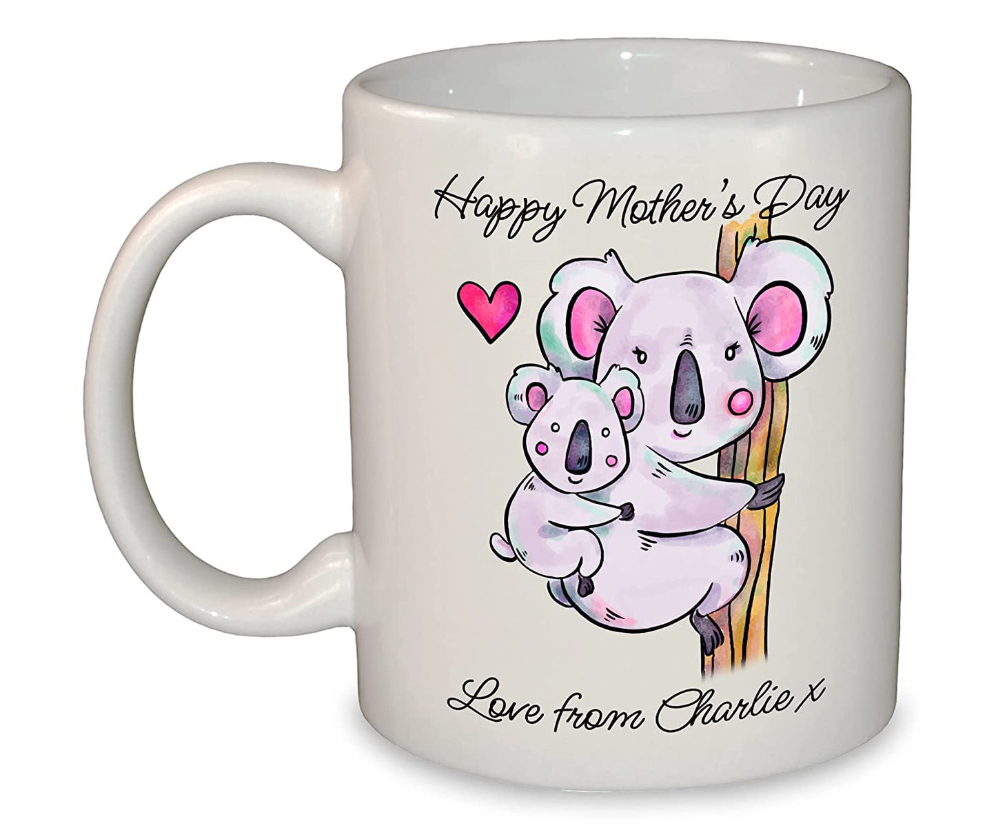 Koala Mother's Day or Birthday Coffee Mug / Tea Cup - Add any personalised message