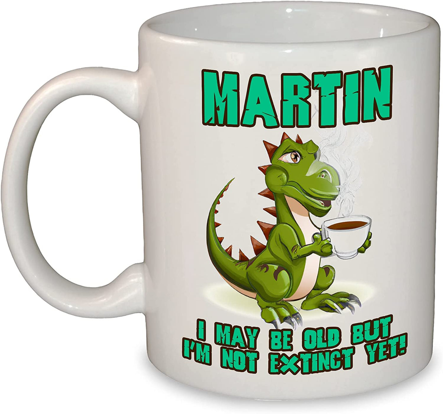 Old Dinosaur Personalised Birthday Coffee Mug