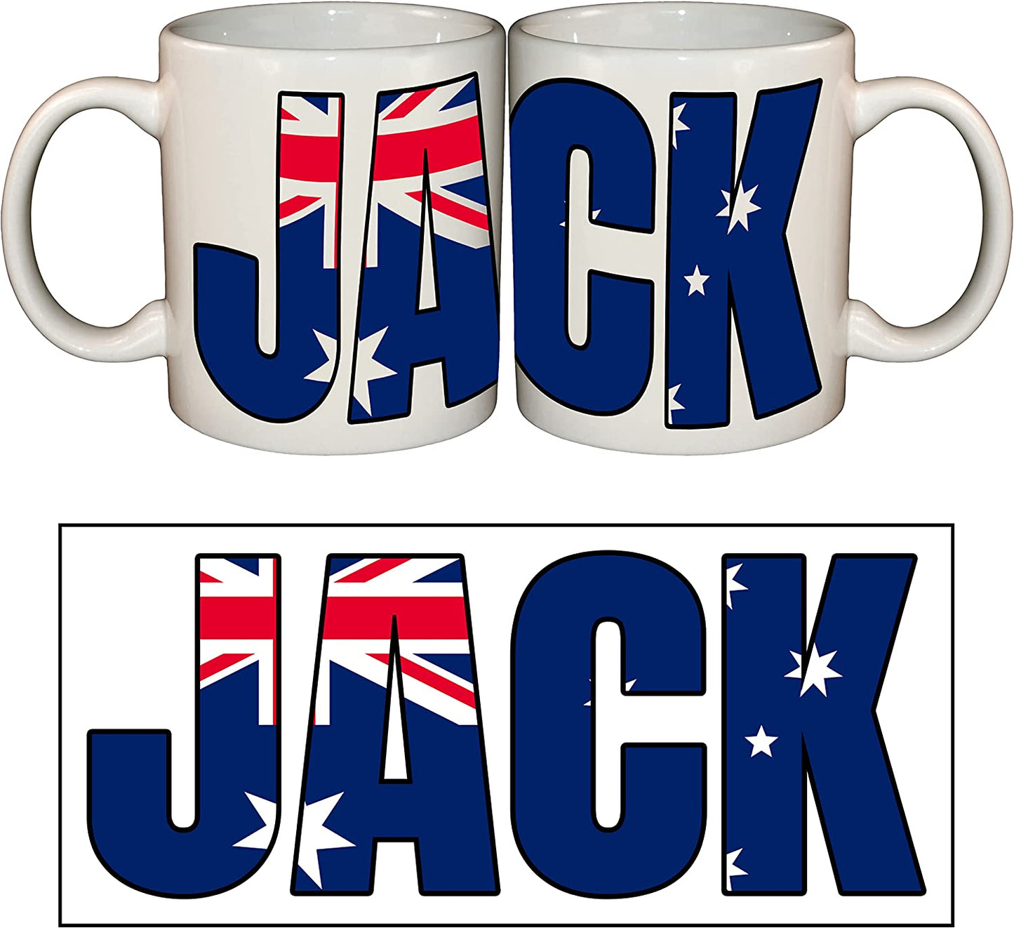 World Flag Name Mug - Add Any Name - 18 to choose from