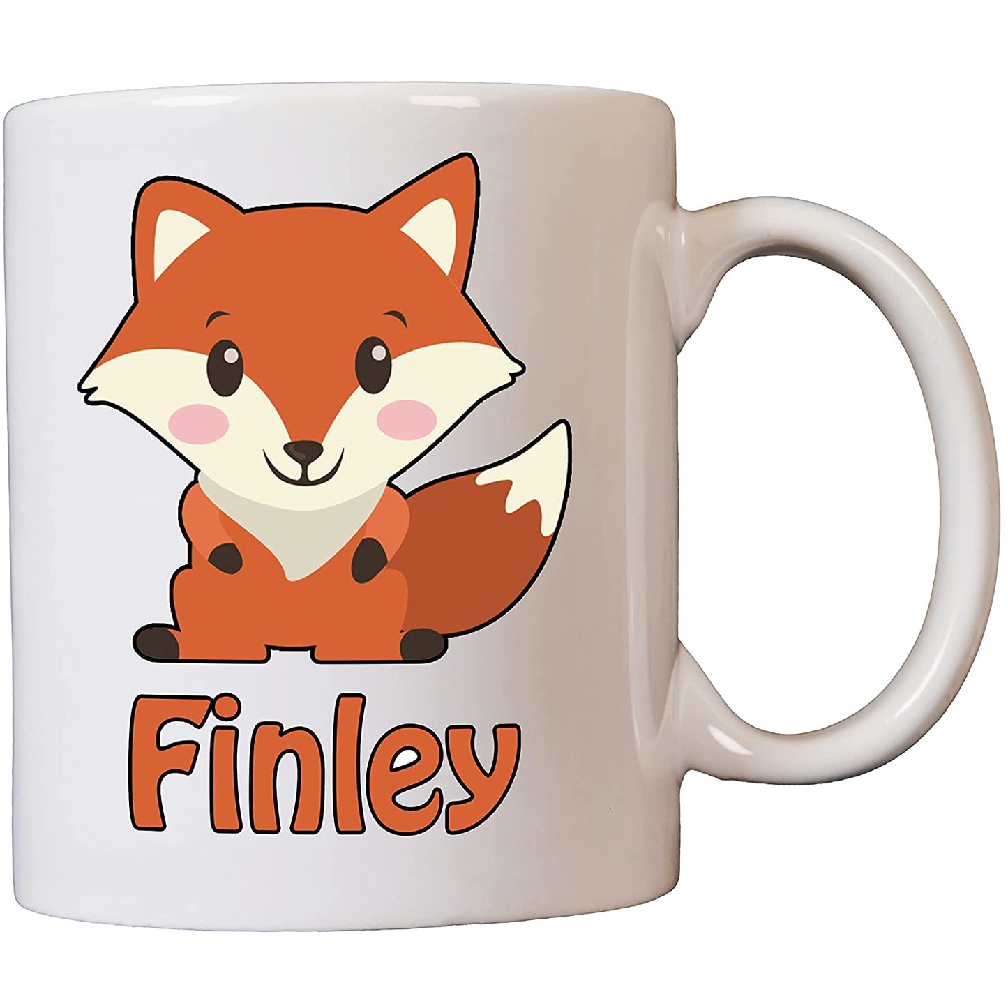Personalised Fox Name Ceramic Mug
