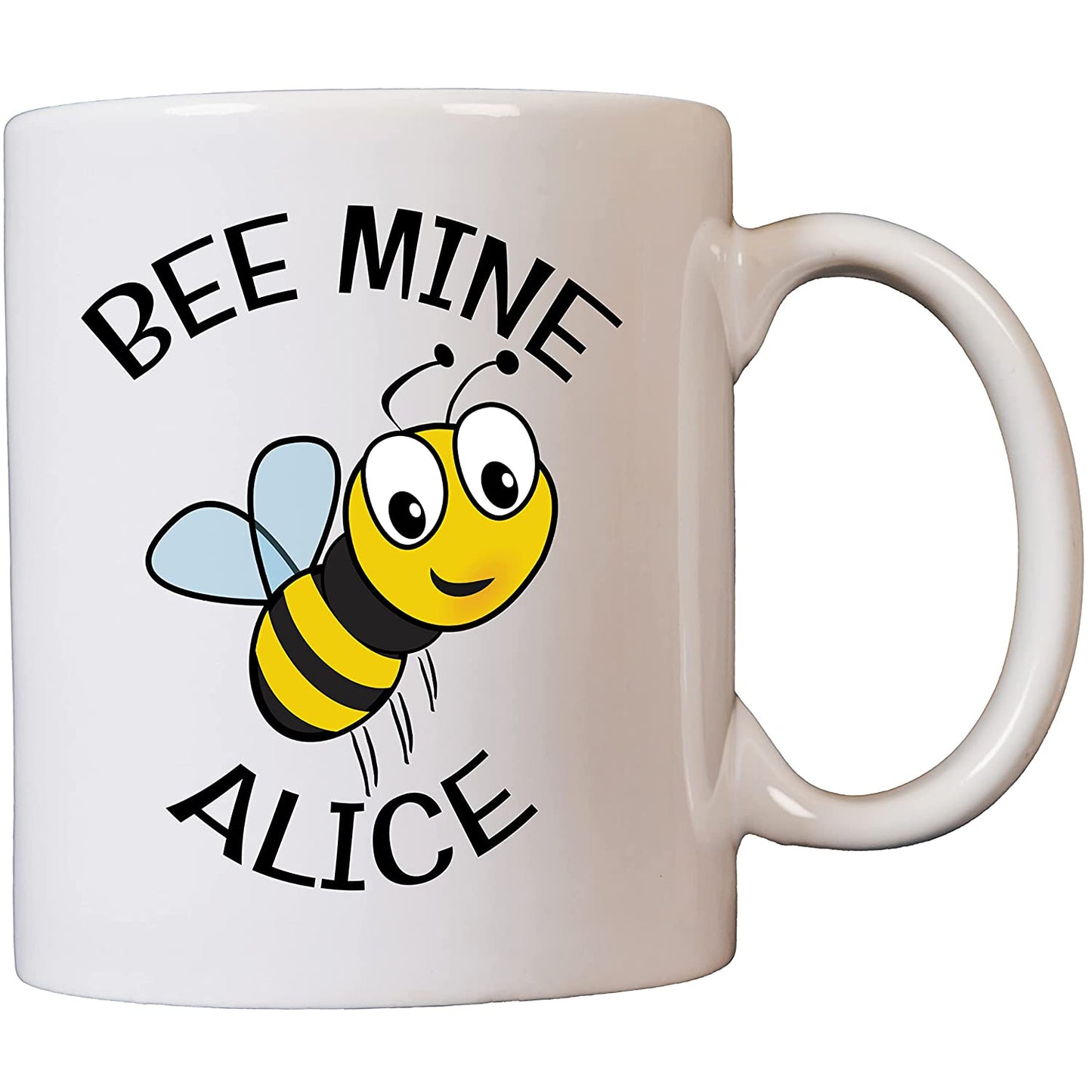 Bee Mine Name Personalised Ceramic Mug