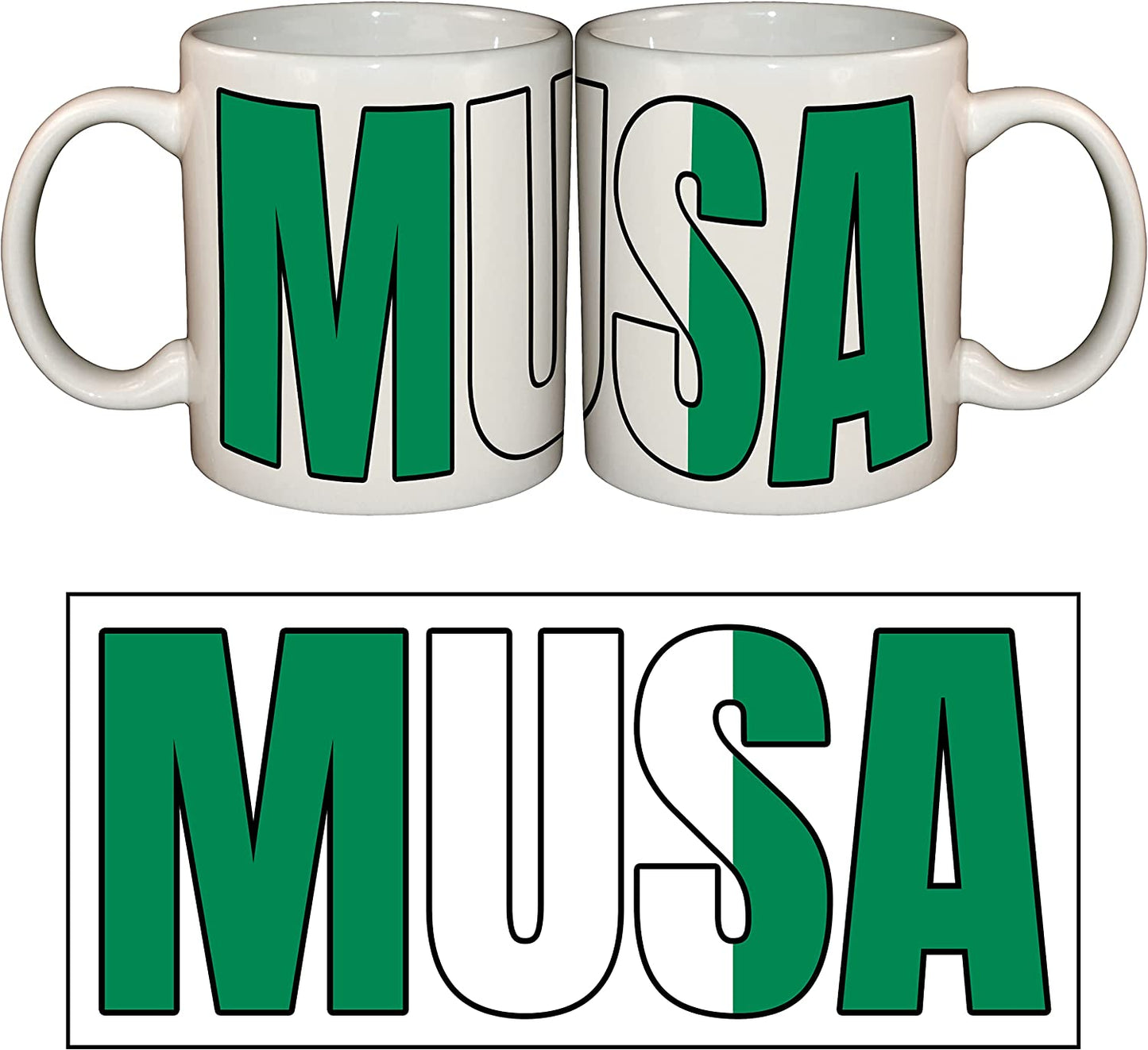 World Flag Name Mug - Add Any Name - 18 to choose from