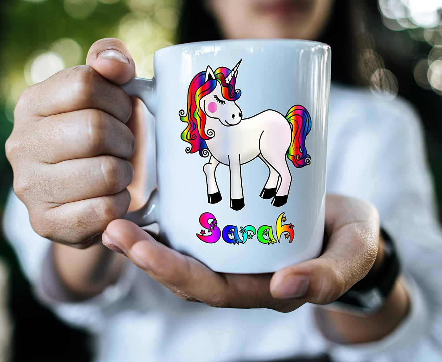 Unicorn Personalised Name Ceramic Mug/Cup 11oz Dishwasher & Microwave safe