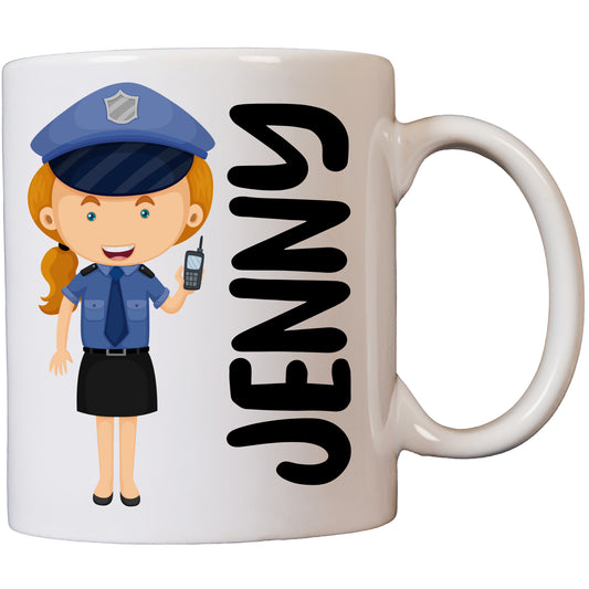 Female Police Officer Personalised Coffee/Tea Mug Cup - Novelty Gift 11oz
