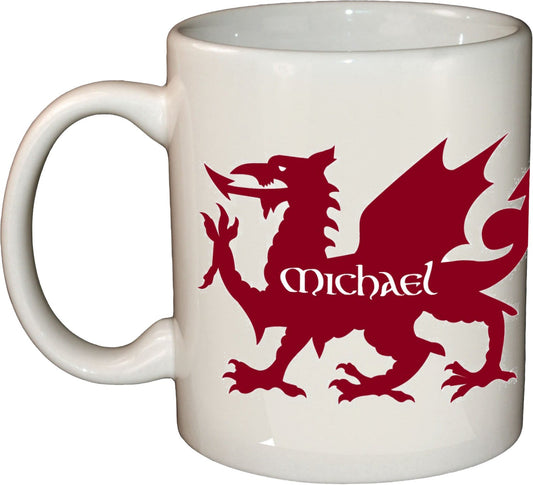 Personalised Welsh Dragon Mug / Cup